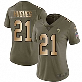 Women Nike Vikings 21 Mike Hughes Olive Gold Salute To Service Limited Jersey Dzhi,baseball caps,new era cap wholesale,wholesale hats